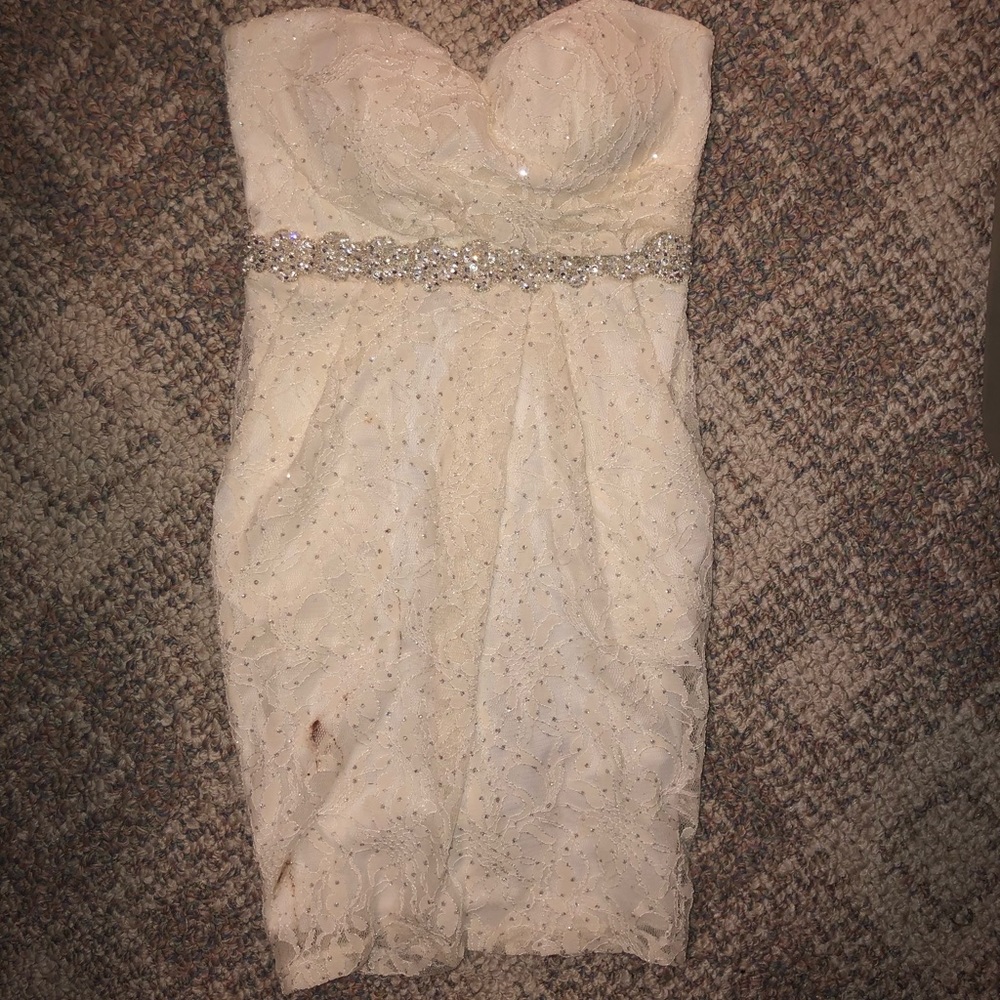 White sparkling dress